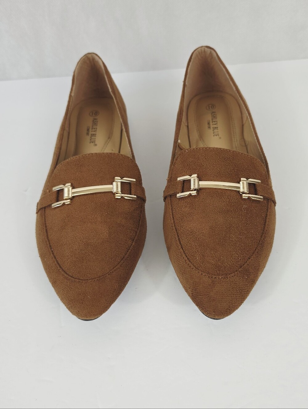 Ashley Blue Suede Comfort Loafers